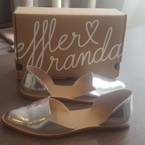 Loeffler Randall Prue d'Orsay Flat, Silver